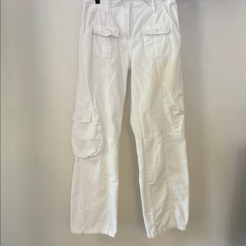 Brandy❤️Melville White Utility/Cargo Pants One Size